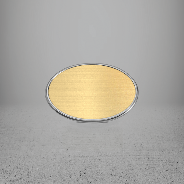 FRAME/INSERT Metal 57 Oval Blank
