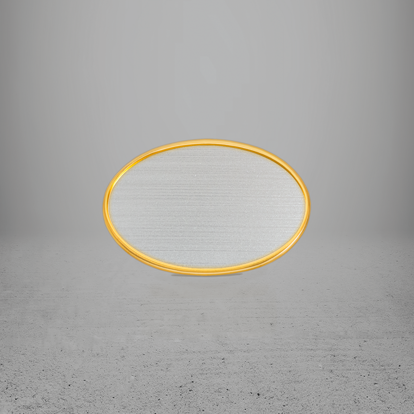 FRAME/INSERT Metal 57 Oval Blank
