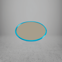 FRAME/INSERT Metal 57 Oval Blank